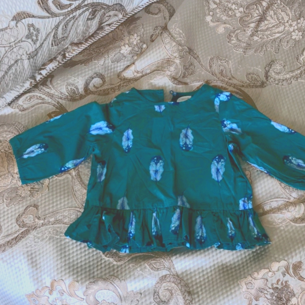 Kids feather blouse